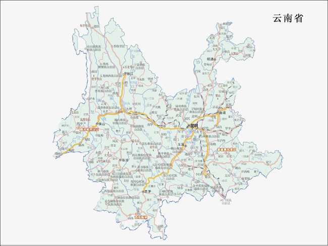 最新云南省地图，揭示多彩云南的地理魅力与风采